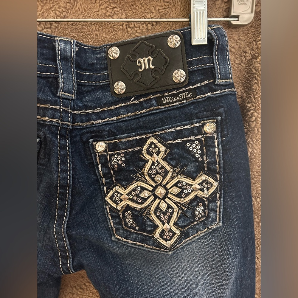 Miss Me Dark Blue Boot Cut Jeans - Picture 8 of 13